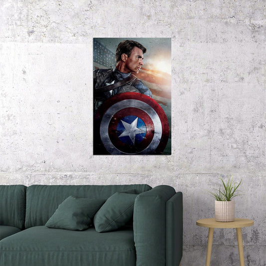 The First Avenger Captain America Movie Poster Wall Art Print Home Wall Decor - xonomax