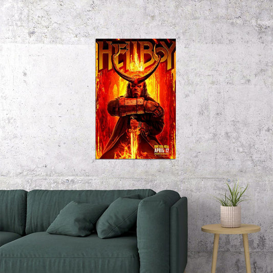 Hellboy Action Movie Poster Wall Art Print Home Wall Decor - xonomax
