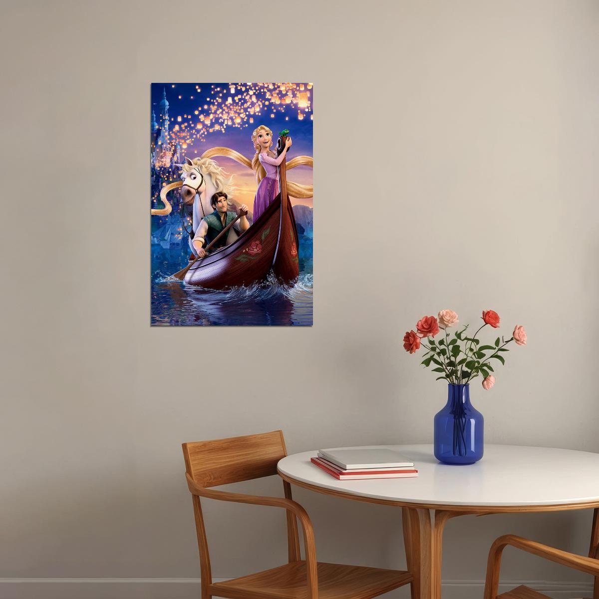 Tangled Animation Fantasy Movie Poster Wall Art Print Home Wall Decor - xonomax