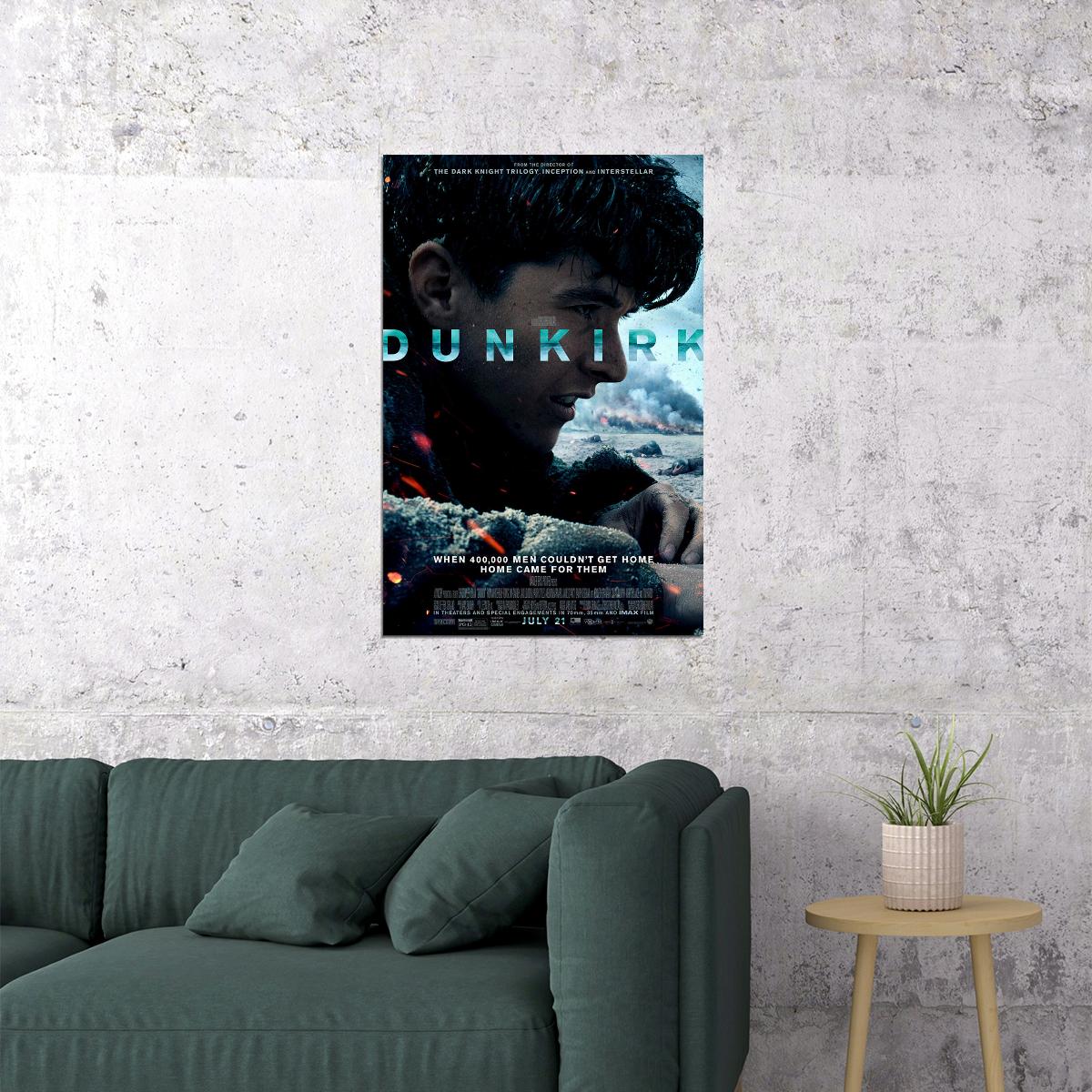 Dunkirk Action Movie Poster Wall Art Print Home Wall Decor - xonomax