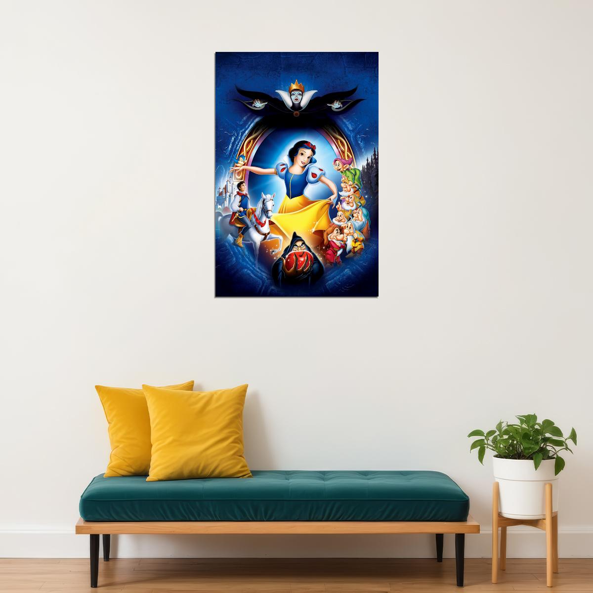 Snow White Animation Movie Poster Wall Art Print Home Wall Decor - xonomax
