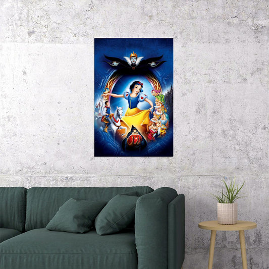 Snow White Animation Movie Poster Wall Art Print Home Wall Decor - xonomax