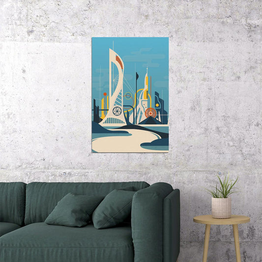Vintage Tomorrowland Poster Wall Art Print Home Wall Decor - xonomax