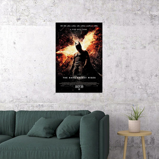 The Dark Knight Rises Action Poster Wall Art Print Home Wall Decor - xonomax