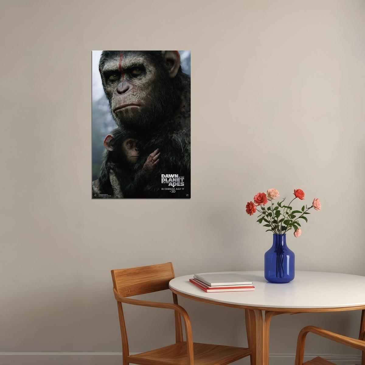 Dawn Of The Planet Of The Apes Poster Wall Art Print Home Wall Decor - xonomax