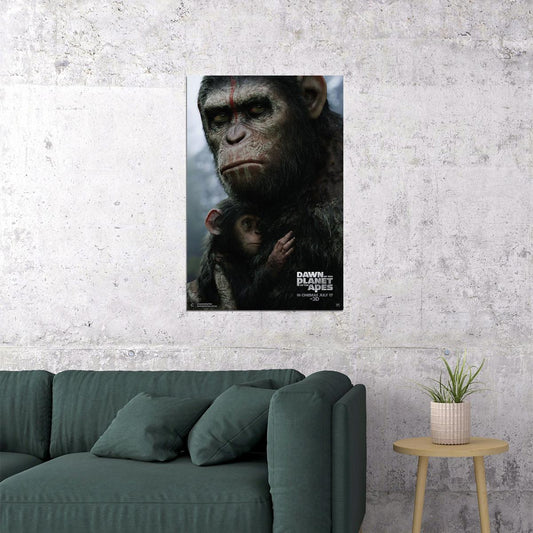 Dawn Of The Planet Of The Apes Poster Wall Art Print Home Wall Decor - xonomax
