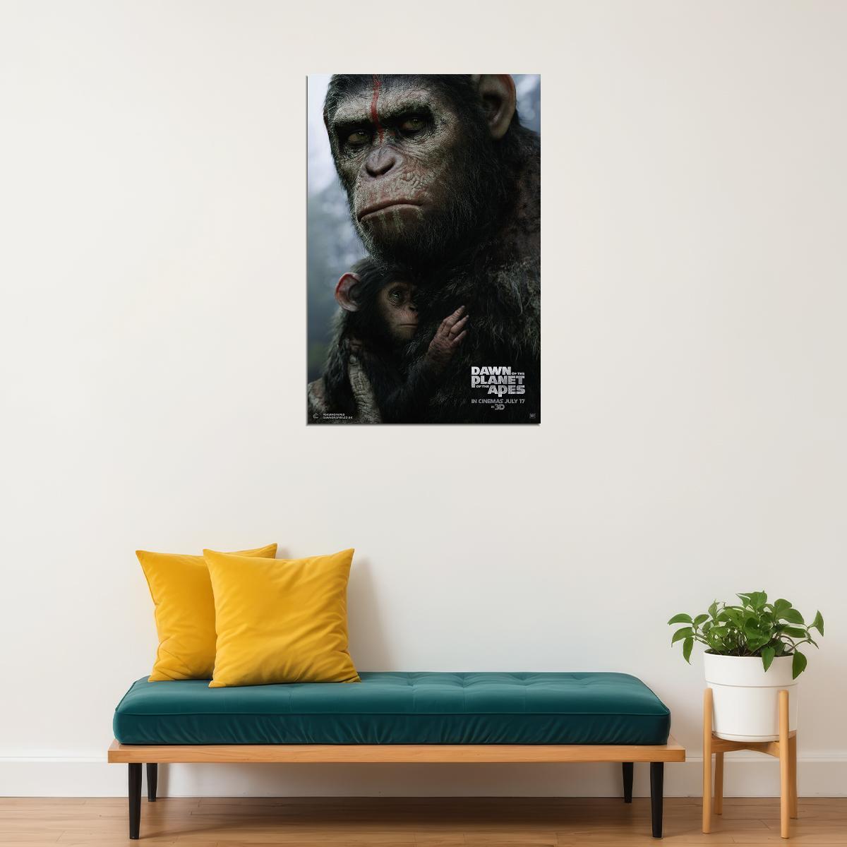 Dawn Of The Planet Of The Apes Poster Wall Art Print Home Wall Decor - xonomax