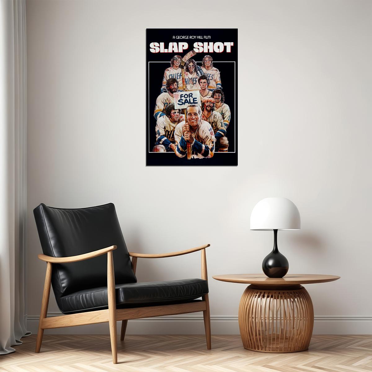 Slap Shot Classic Movie Poster Wall Art Print Home Wall Decor