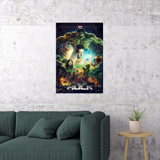 The Hulk Action Adventure Movie Poster Wall Art Print Home Wall Decor - xonomax