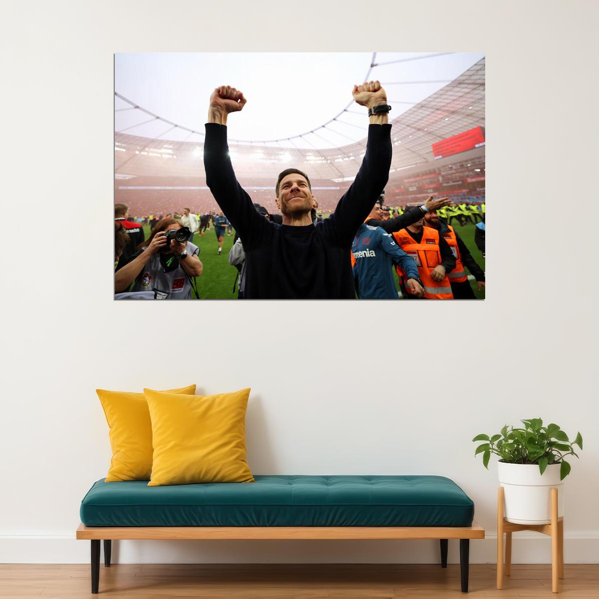 Xabi Alonso Leverkusen Champions Germany Football Sports Poster Wall Art Print Home Wall Decor - xonomax