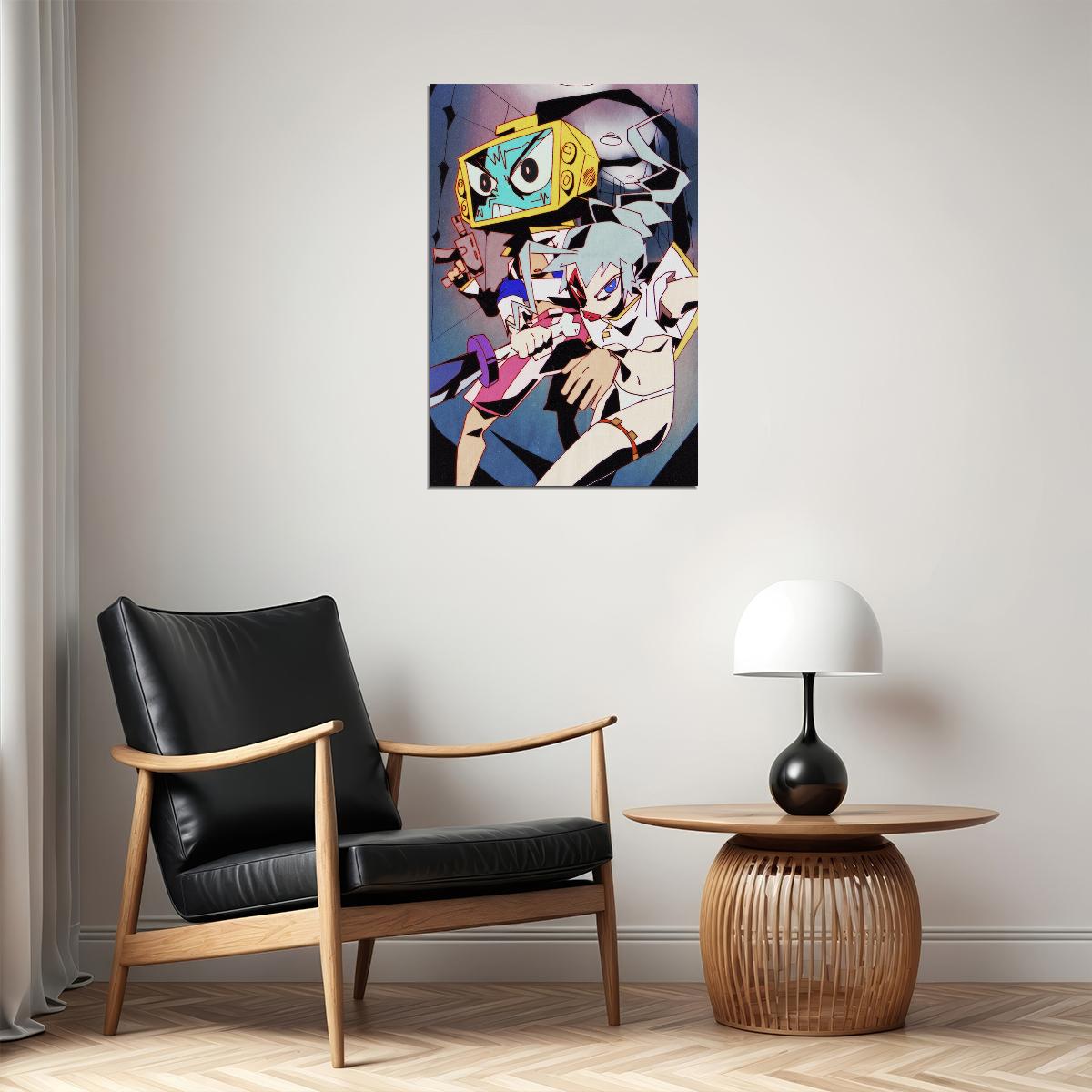 Dead Leaves Science Fiction Action Anime Movie Poster Wall Art Print Home Wall Decor - xonomax