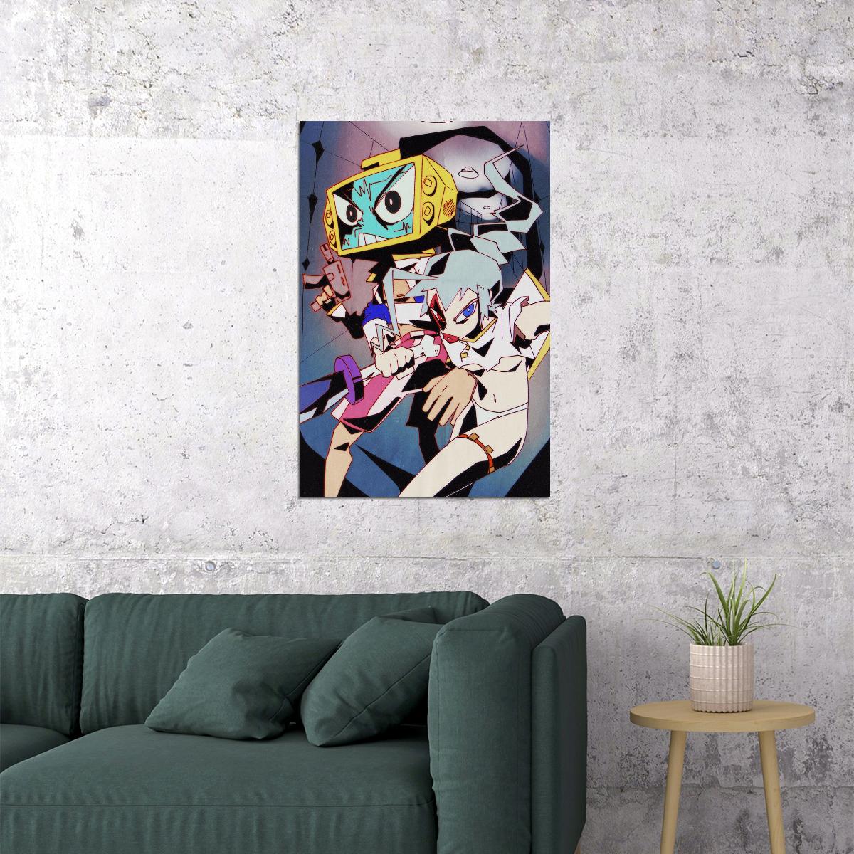Dead Leaves Science Fiction Action Anime Movie Poster Wall Art Print Home Wall Decor - xonomax