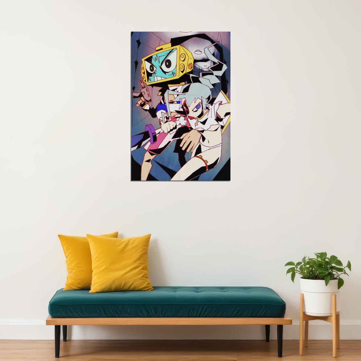 Dead Leaves Science Fiction Action Anime Movie Poster Wall Art Print Home Wall Decor - xonomax