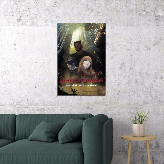 Blade Runner Black Out 2022 Science Fiction Anime Poster Wall Art Print Home Wall Decor - xonomax