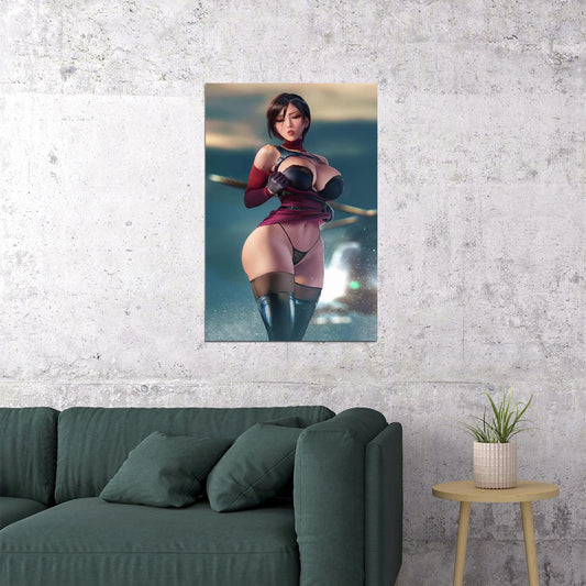 Hot Girl Ada Wong Resident Game Hot Anime Character Poster Wall Art Print Home Wall Decor - xonomax