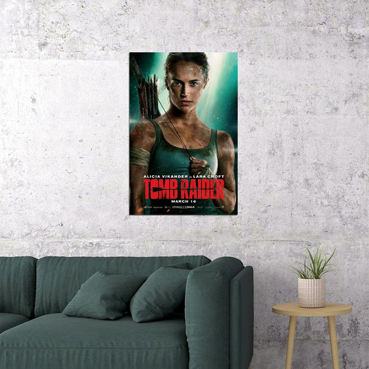 Tomb Raider Action Adventure Movie 2018 Cinema Movie Poster Wall Art Print Home Wall Decor - xonomax