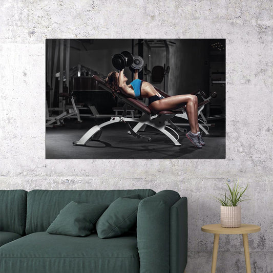 Sexy Bodybuilding Woman Athlete Hot Girl Sports Poster Wall Art Print Home Wall Decor - xonomax
