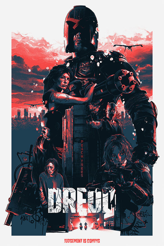 Dredd Crime Action Science Fiction Cinema Movie Poster Wall Art Print Home Wall Decor - xonomax