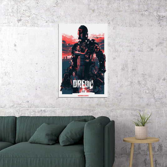 Dredd Crime Action Science Fiction Cinema Movie Poster Wall Art Print Home Wall Decor - xonomax