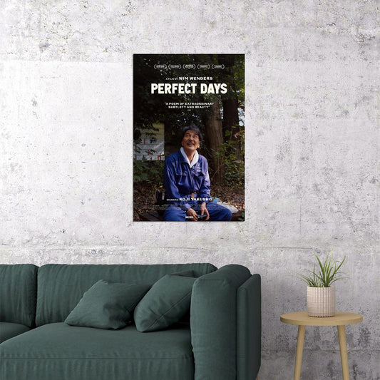 Perfect Days Drama Cinema Film Movie Gift Poster Wall Art Print Home Wall Decor - xonomax