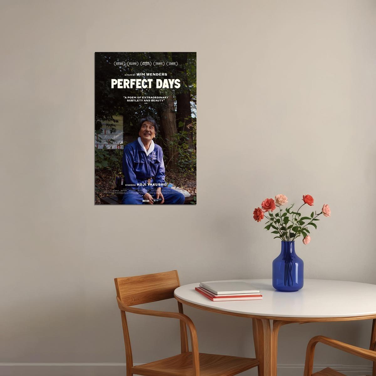 Perfect Days Drama Cinema Film Movie Gift Poster Wall Art Print Home Wall Decor - xonomax
