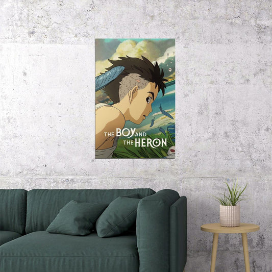The Boy And The Heron Adventure Drama Anime Movie Poster Wall Art Print Home Wall Decor - xonomax
