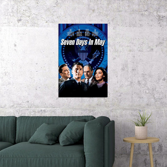 Seven Days In May Drama Thriller Cinema Movie Film Poster Wall Art Print Home Wall Decor - xonomax