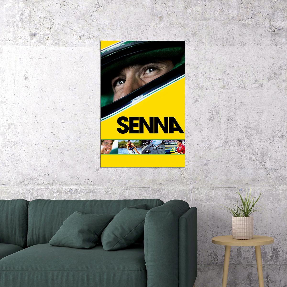 Senna Documentary Biography Sports Cinema Film Movie Poster Wall Art Print Home Wall Decor