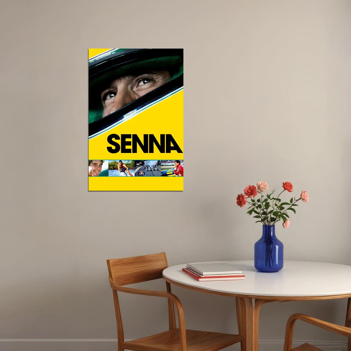 Senna Documentary Biography Sports Cinema Film Movie Poster Wall Art Print Home Wall Decor