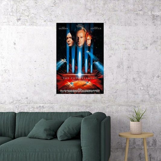The Fifth Element Science Fiction Action Film Movie Poster Wall Art Print Home Wall Decor - xonomax