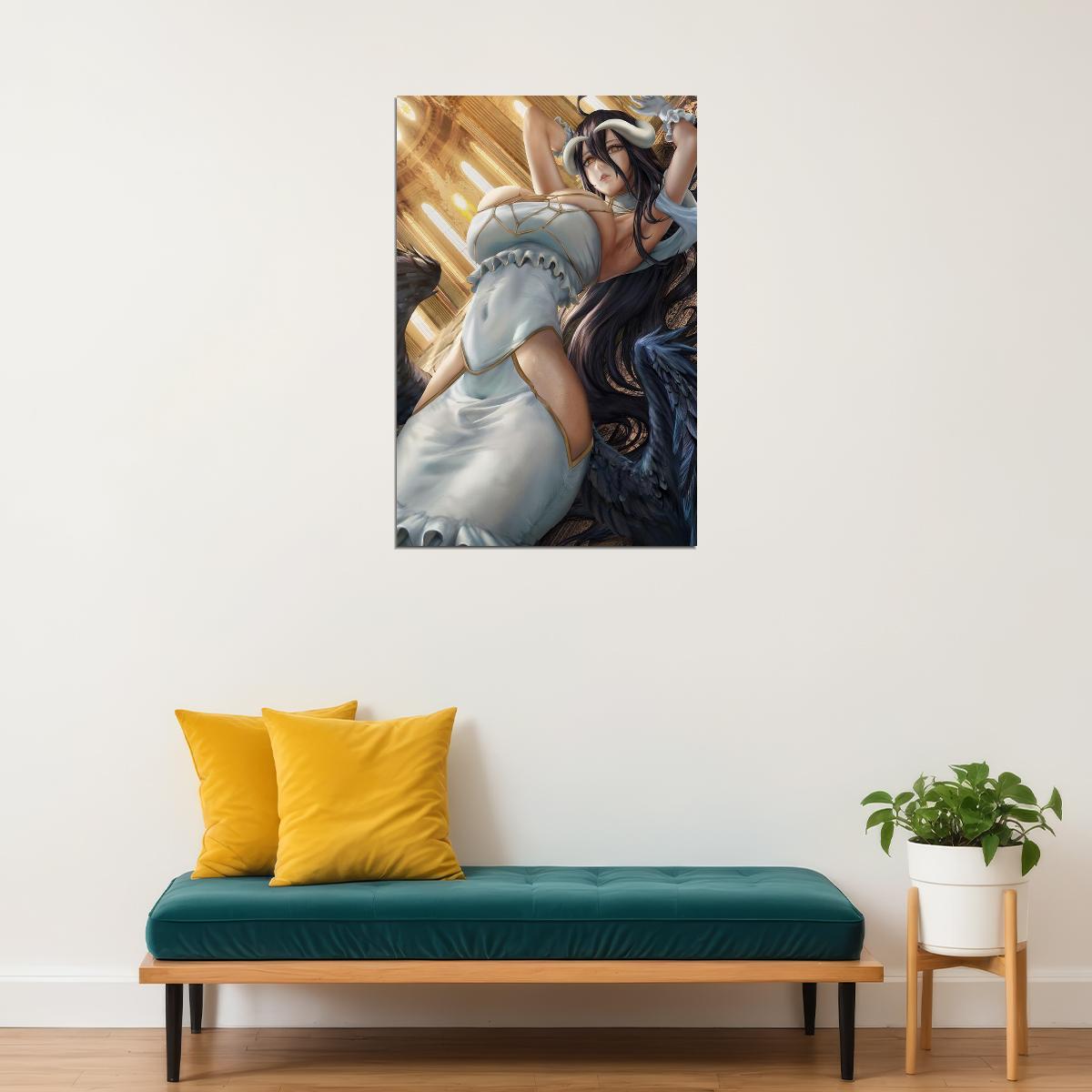 Albedo Overlord Japanese Anime Character Poster Wall Art Print Home Wall Decor - xonomax
