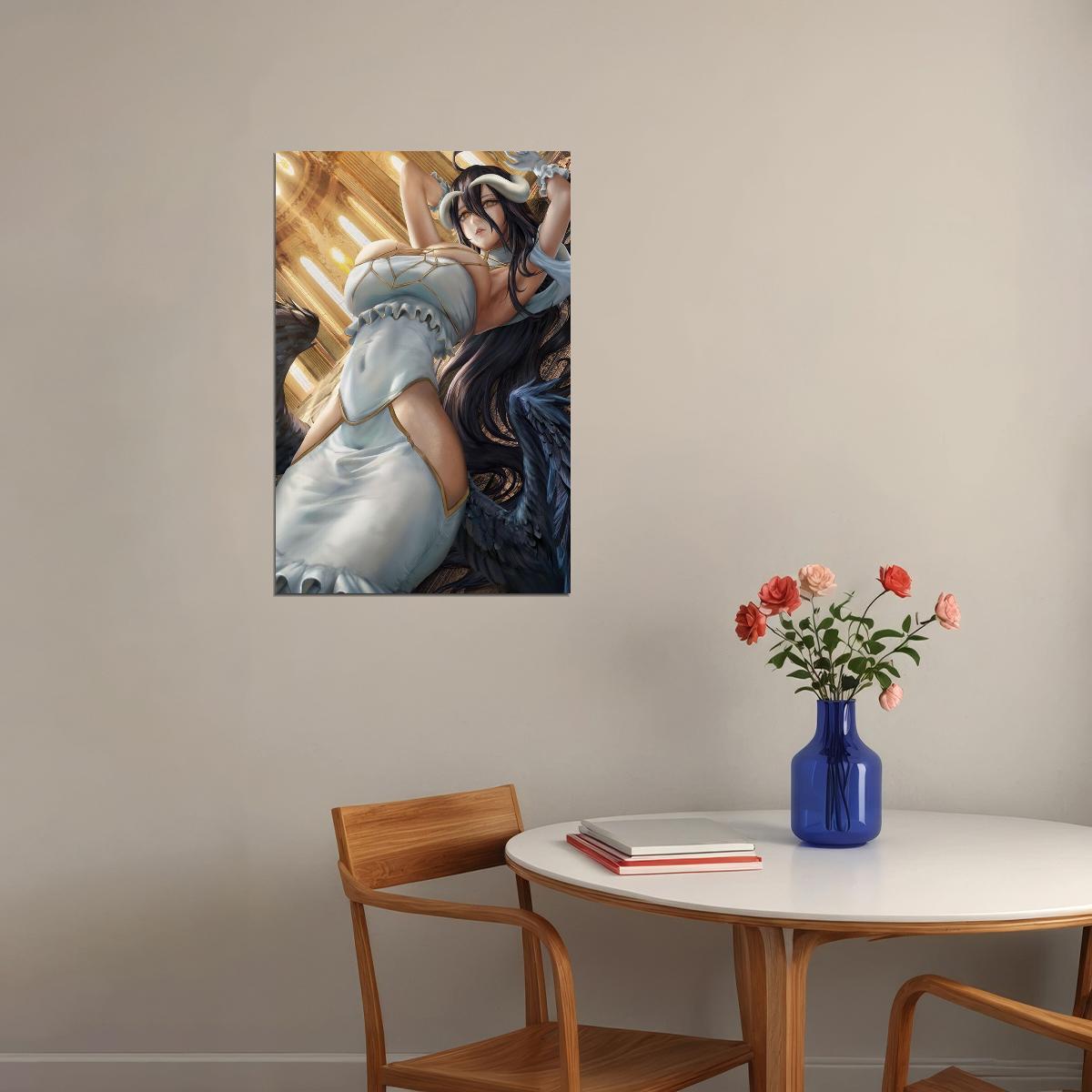 Albedo Overlord Japanese Anime Character Poster Wall Art Print Home Wall Decor - xonomax