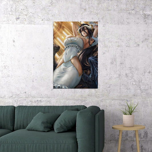 Albedo Overlord Japanese Anime Character Poster Wall Art Print Home Wall Decor - xonomax