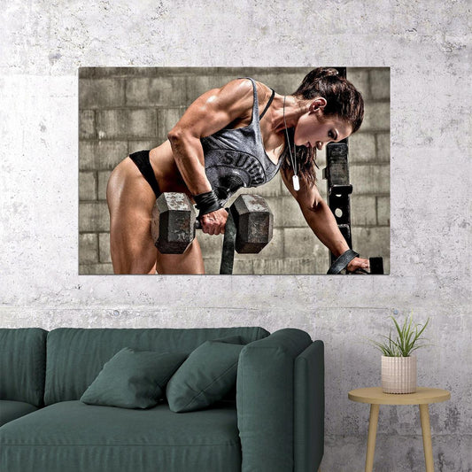 Bodybuilding Fitness Sport Athlete Woman Poster Wall Art Print Home Wall Decor - xonomax