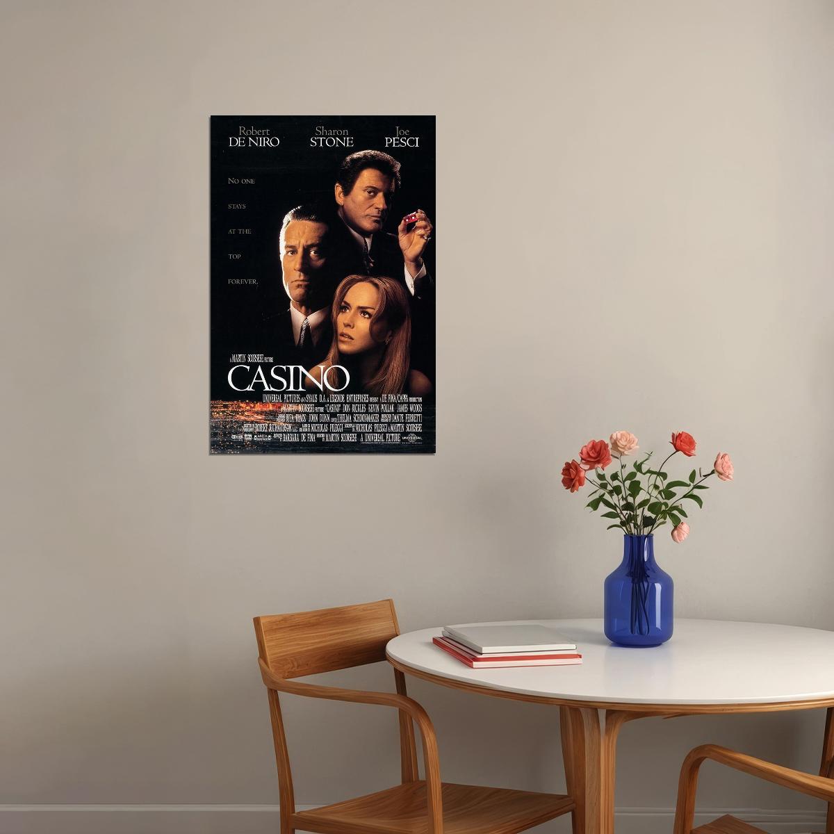Casino Crime Drama Classic Movie Cinema Film Poster Wall Art Print Home Wall Decor - xonomax