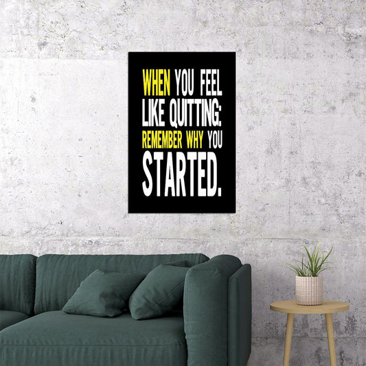 Motivational Quote Minimalist Implementing Ideas Gift Poster Wall Art Print Home Wall Decor - xonomax