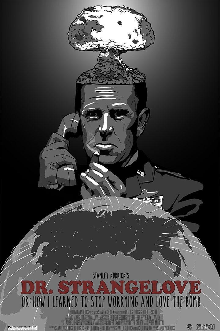 Dr Strangelove Comedy War Movie Cinema Film Poster Wall Art Print Home Wall Decor - xonomax