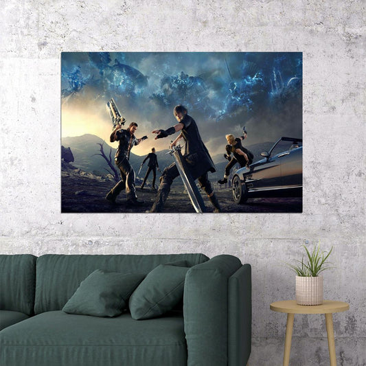 Final Fantasy Xv New Game Action Video Game Poster Wall Art Print Home Wall Decor - xonomax