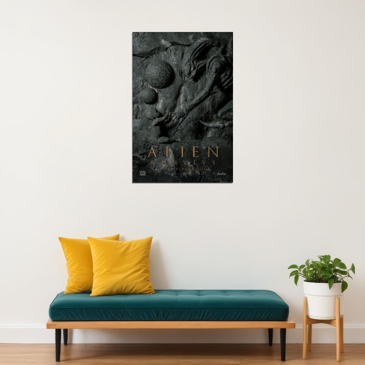 Alien Romulus Science Fiction Horror Thriller Movie Film Poster Wall Art Print Home Wall Decor - xonomax