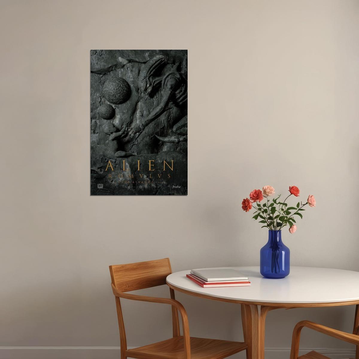Alien Romulus Science Fiction Horror Thriller Movie Film Poster Wall Art Print Home Wall Decor - xonomax
