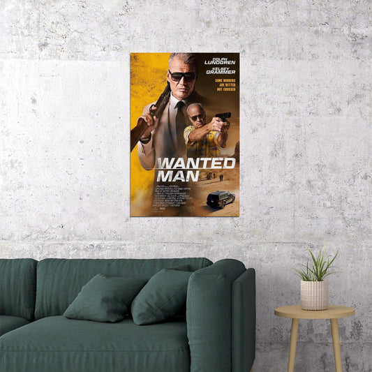 Wanted Man 2024 Action Thriller Movie Cinema Film Poster Wall Art Print Home Wall Decor - xonomax