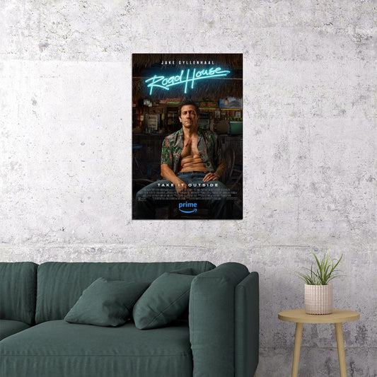 Road House 2024 Action Thriller Movie Cinema Film Poster Wall Art Print Home Wall Decor - xonomax