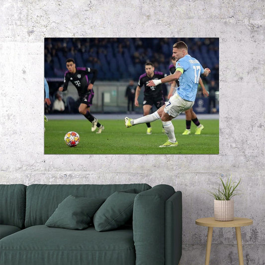 Ciro Immobile Lazio Football Soccer Player Sports Poster Wall Art Print Home Wall Decor - xonomax