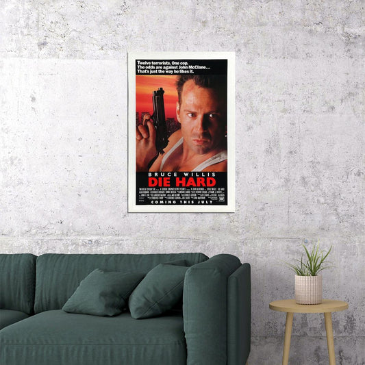 Die Hard 1988 Action Thriller Movie Cinema Gift Poster Wall Art Print Home Wall Decor - xonomax