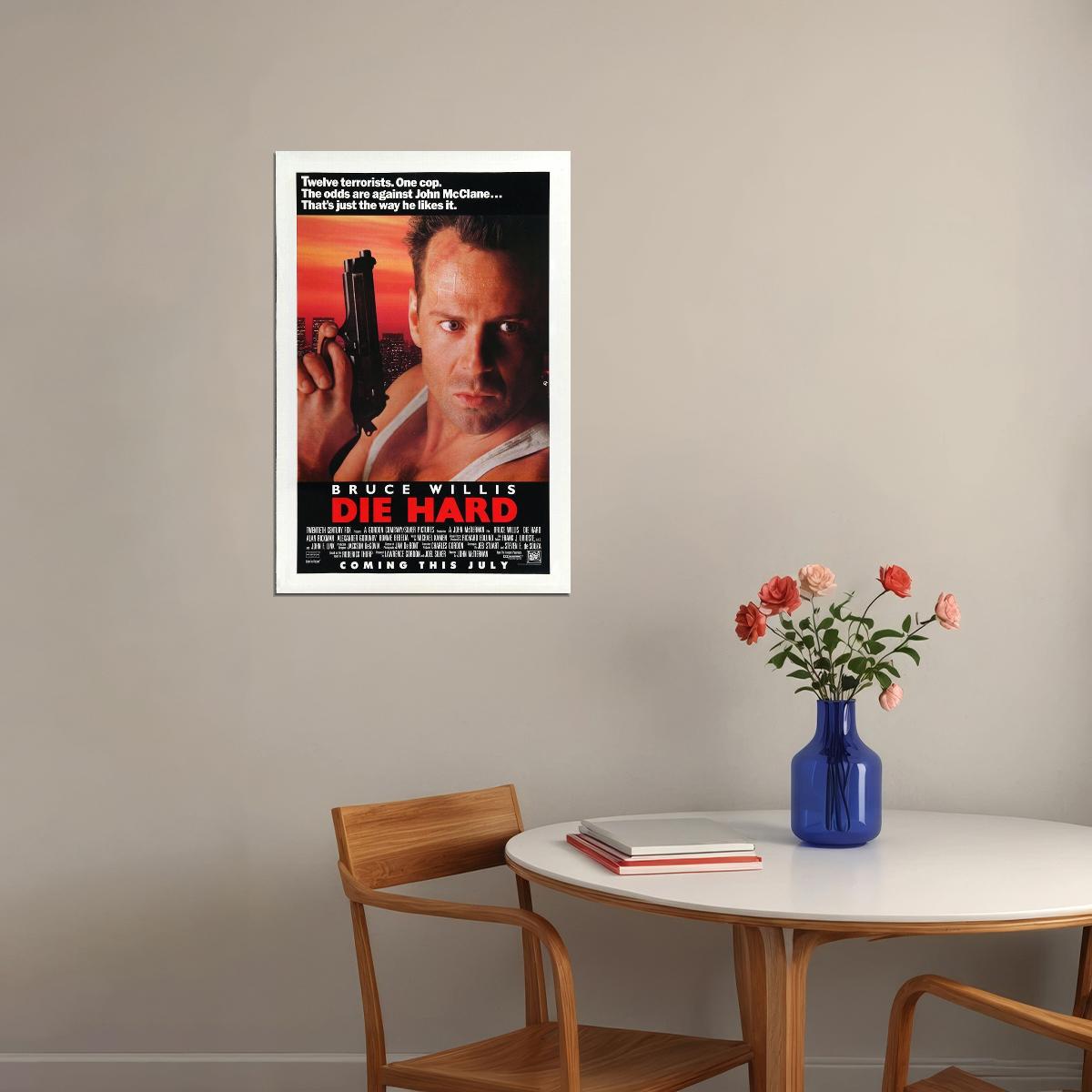 Die Hard 1988 Action Thriller Movie Cinema Gift Poster Wall Art Print Home Wall Decor - xonomax