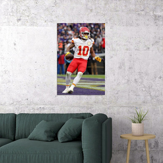 Pacheco Kansas Baltimore Touchdown Running Back Playoff Game Poster Wall Art Print Home Wall Decor - xonomax