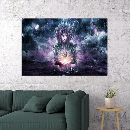 Budda Psychedelic Trippy Abstract Poster Wall Art Print Home Wall Decor - xonomax