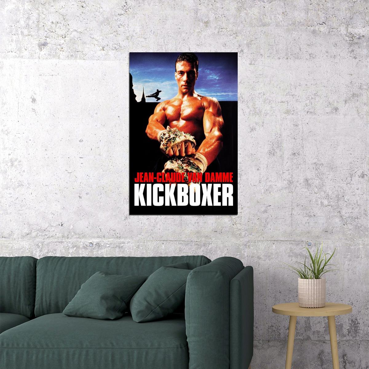 Jean Claude Van Damme Kickboxer Thriller Movie Film Poster Wall Art Print Home Wall Decor