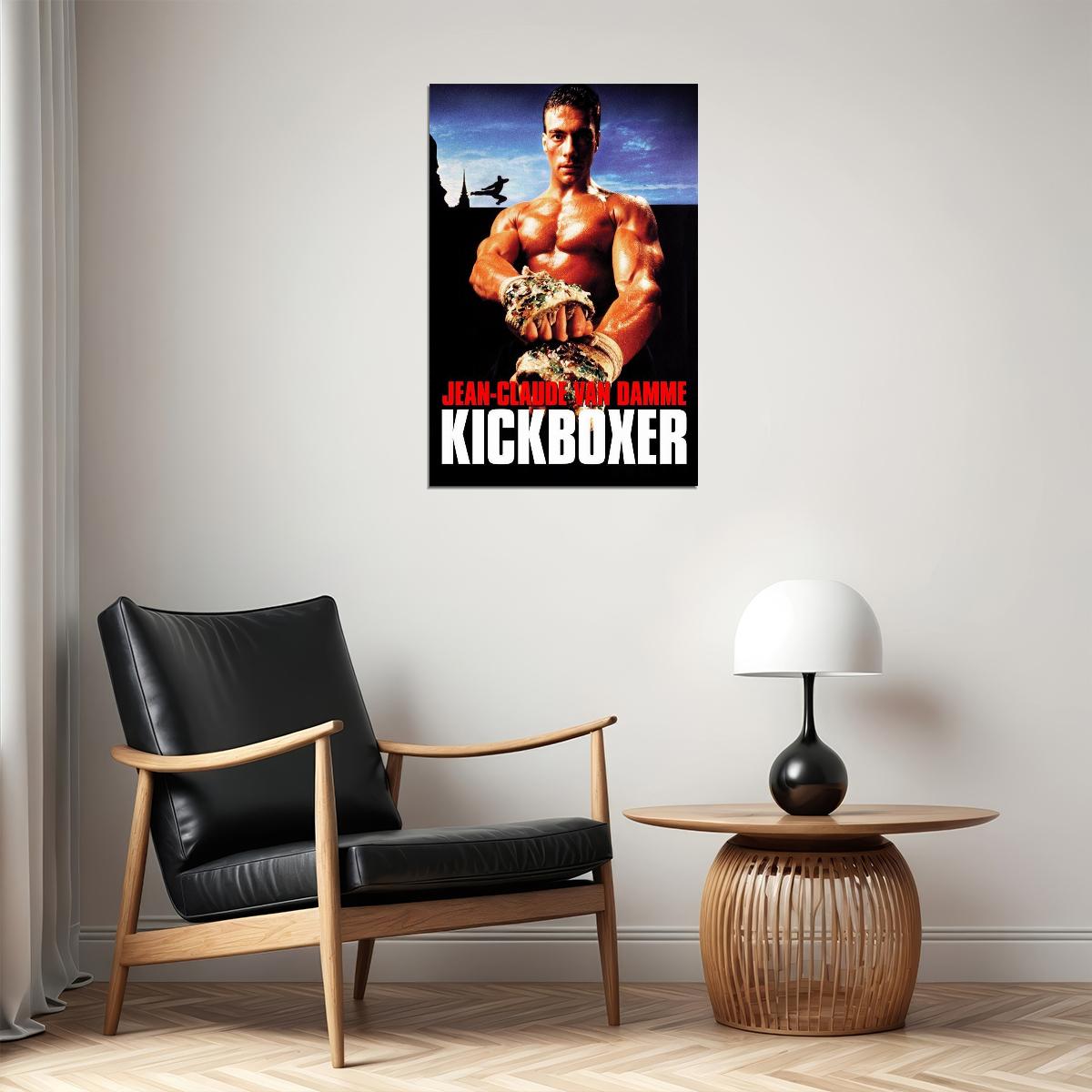 Jean Claude Van Damme Kickboxer Thriller Movie Film Poster Wall Art Print Home Wall Decor
