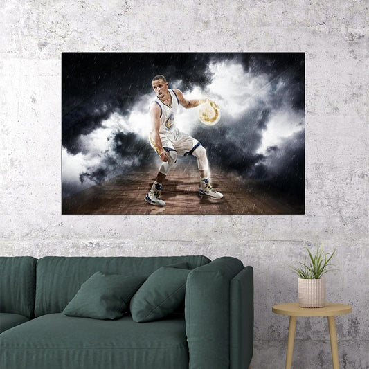 Stephen Curry Basketball American Player Sport Poster Wall Art Print Home Wall Decor - xonomax